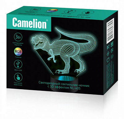 Светильник-ночник CAMELION NL-405 Динозавр купить Ночники