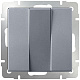 Выключатель 3 клавишный Werkel WL06-SW-3G серебро W1130006  купить Werkel