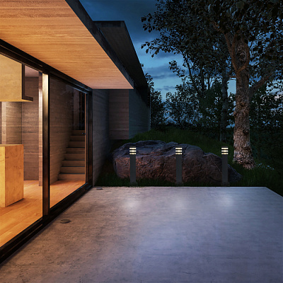 Уличный светильник Elektrostandard Techno 1550 черный купить Садово-парковые