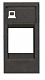 Накладка одиночная 1-мод. для телефон/комп.разъёмов ABB Zenit Антрацит N2118.1 AN купить ABB Zenit