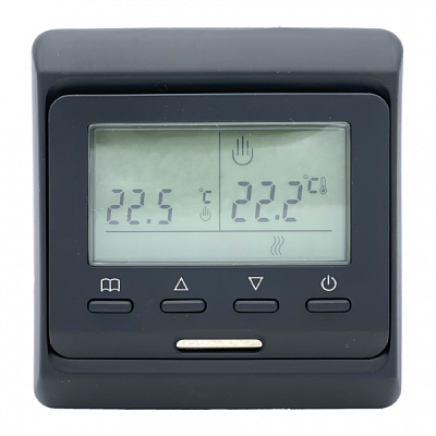 Терморегулятор Е51.716 черный купить Теплый пол