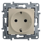 купить Розетка з/к со шторками Legrand Etika 672322 Крем Legrand Etika