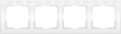Рамка 4 поста Werkel WL05-Frame-04 белый купить Werkel  Рамки