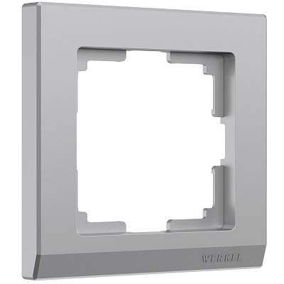 Рамка 1 пост Werkel WL04-Frame-01 серебро W0011806  купить Werkel  Рамки