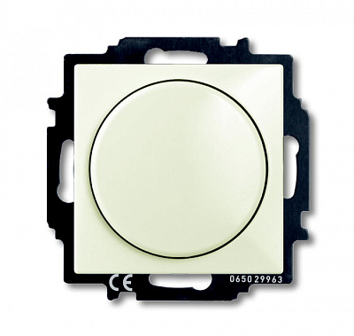 Светорегулятор поворотно-нажимной 60-400 Вт для л/н ABB BJB Basic 55 Бежевый Механизм купить ABB BJB Basic 55 