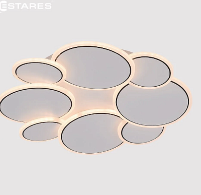 Люстра светодиодная Estares Indigo 8R-RC-500x60-WHITE/BLACK/WHITE 90W купить Светодиодные люстры