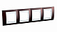 Рамка 4 поста Unica Хамелеон Терракотовый Белый MGU6.008.851 купить Unica Хамелион Рамки