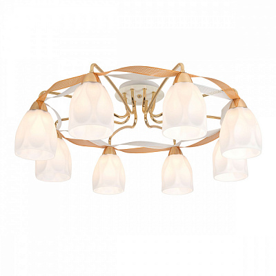 Люстра потолочная Citilux Формула CL167181 Белый Золото купить Ламповые люстры