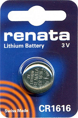 Батарейка Renata CR1616 BL1 купить Батарейки, Аккумуляторы, з/у