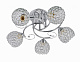Люстра ламповая LINVEL LV 9259/5 Хезер Хром E27 5*60W  купить Ламповые люстры