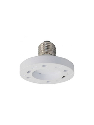 Патрон переходник E27-GX53 Ecola белый купить Патроны