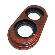 купить Рамка 2 поста Бирони BF1-620-16/PL медный век пластик БИРОНИ пластик