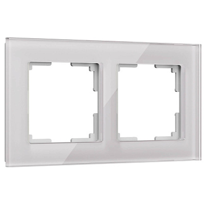 Рамка 2 поста Werkel WL01-Frame-02 дымчатое стекло W0021117 купить Werkel  Рамки