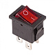 Выключатель Rexant вкл-выкл 6А мини подсветка красный 36-2190 купить Комплектующие