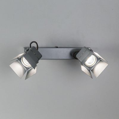 Спот CITILUX CL526521S Рубик хром матовый GU10 2*50W купить Споты