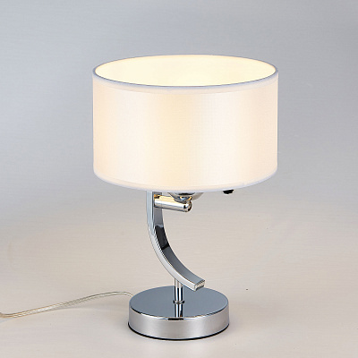 Настольная лампа с абажуром Citilux Эвита CL466810 Хром купить Декоративные