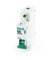 купить DEKraft Автоматический выключатель 1P 6A х-ка C 4.5kA 11052DEK DEKraft