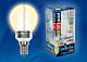 Лампа светодиодная Uniel G45 5W E14 3000K Crystal прозрачная купить Светодиодные