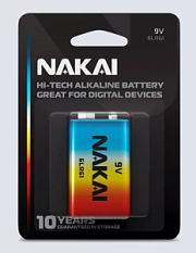 купить Батарейка 6LR61 NAKAI Hi-Tech Крона 1702-0013 Батарейки, Аккумуляторы, з/у