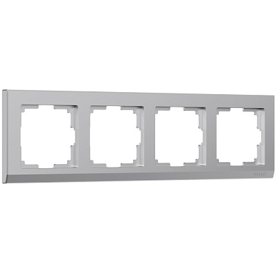 Рамка 4 поста Werkel WL04-Frame-04 серебро W0041806  купить Werkel  Рамки