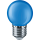Лампа светодиодная Navigator G45 E27 1W синий купить Цветные