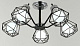 Люстра ламповая LINVEL LV 9378/5 Стоктон хром черный E27 40W* 5 купить Ламповые люстры